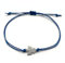 Schutzengel Armband | Glücksbringer Armkettchen mit Engel Schutzengelchen | Armbändchen Geschenk Freundschaftsband (Blau)