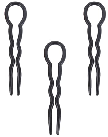 Épingles à Cheveux, 3 Pcs Épingles à Cheveux de Style Dame, Epingle à Cheveux en Forme de U, Epingles à Cheveux Simples, Accessoires de Coiffure