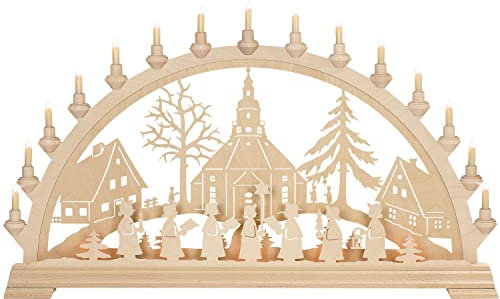 Taulin Lichterbogen Seiffener Kirche - mit Vorbel.