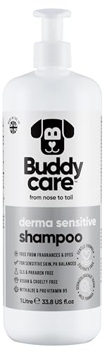 Derma Sensitive Shampoo von Buddycare - Hundeshampoo für empfindliche Haut - Mit Aloe Vera und Pro-Vitamin B5 (1L)