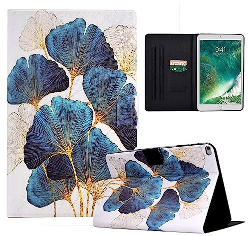 LSPCASA Funda iPad Air para iPad Air/iPad Air 2 con Ranuras para Tarjetas Función De Soporte Funda iPad Air 2 Admite Activación/Reposo Automático Funda iPad 6 Generación Hoja