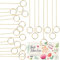 40 Stück Tischkartenhalter, Goldene Blume Kartenhalter Sticks, Blumen Pick Kartenhalter 30cm Goldener Rund Foto Stick Clip für Hochzeit Party Geburtstag