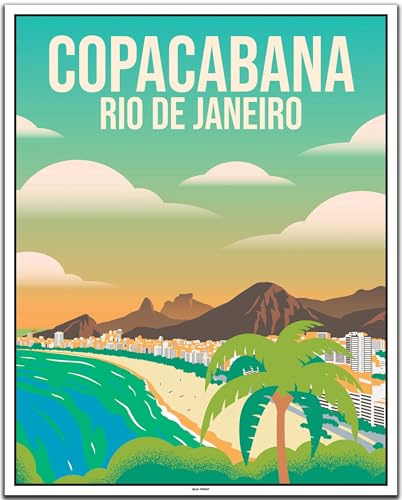 BLN PRINT Copacabana Rio de Janeiro (1) - Vintage Travel Poster