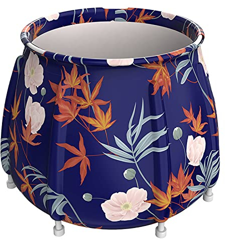Baignoire japonaise pliable pour adulte – Portable autoportante chaude et froide pour cabine de douche dans les petits espaces – Pliable avec mousse thermique pour maintenir la température