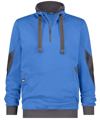 DASSY® Stellar Sweatshirt - Größe 4XL - AZURBLAU/ANTHRAZITGRAU
