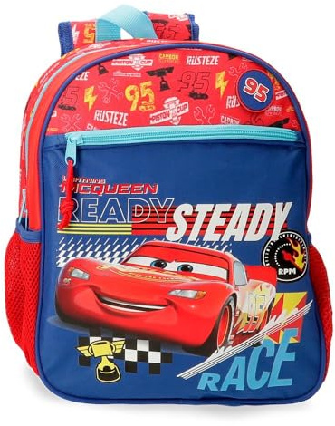 Disney Lets Race Equipaje- Bolsa de Mensajero, Niños, Rojo