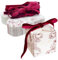 ONEBO 30 Stücke Square Paper Candy Box,Klein Hochzeit Geschenkbox,Party Geschenkbox,für die Hochzeit,Geburtstag,Weihnachten,Abschlussfeier(Rotes und weißes Farbschema)