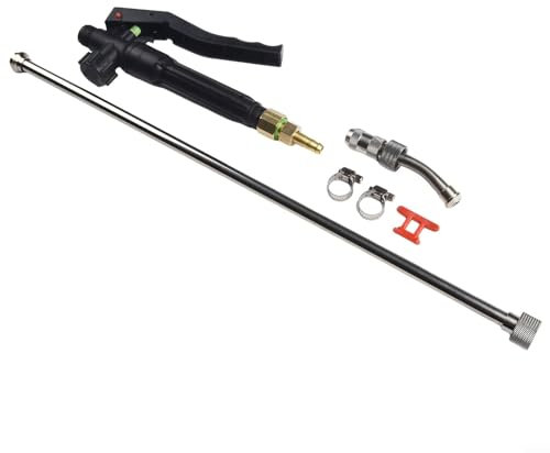 Baguette d'arrosage de jardin de 73 cm de rechange pour lance pulvérisateur réglable, baguette pulvérisateur en acier avec pointe en laiton de 0,95 cm