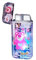 Briquet Coupe-Vent Transparent, Briquet à Flamme à Jet Rose, Briquet Gonflable Coupe-Vent Portable (Couleur : C)(S)
