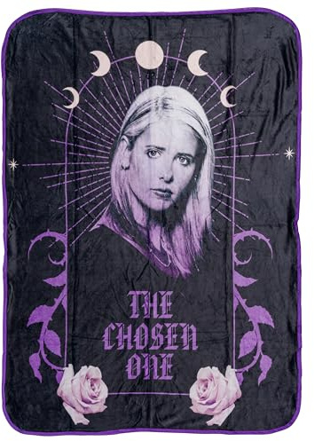 Silver Buffalo Buffy The Chosen One Dye Sublimation Printing 45 x 60 185gsm Flannel Raschel Throw
