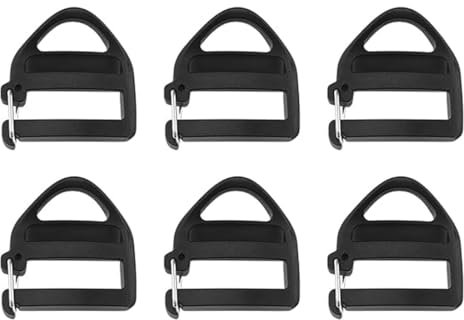 QEDBOJE 6Pz Rucksack Riparazione Attrezzi Cinghie Regolabili Fibbie Plastica Fibbia a Stecca Fibbia a Molla Zaino Valigia
