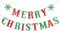 VIKY Merry Christmas Girlande Rot Grün,Weihnachten Deko Schneeflocken BannerMerry Christmas Deko Weihnachten Girlanden,Weihnachtsdeko Hängend Deko für Neues Jahr Silvester Party,Weinachtsdekorationen