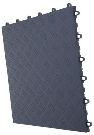 ORFOFE Versatile Garage Gym Flooring Non-slip Attic Basement Tiles Interlocking Plastic Grid Panels