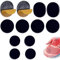CENCERY 12 Pcs Schuh Mesh Repair Patch Mesh Schuhe Loch Reparatur Schuh Loch Prävention Patch Trainer Heel Repair Patch für die meisten Arten von Schuhen und Sitzen (schwarz)