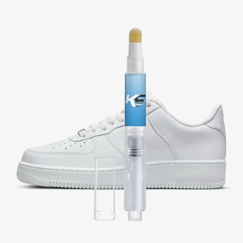 M.A.D MYLDAN AUTO DESIGN Mad Kick Fix | White Leather Trainer Touch-Up Paint | 15ml Sponge-Top Bottle | All-in-One Water-Based Paint with Satin Sealant Finish