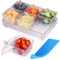 NiHome Ice Chilled Party Platter Tray with 6 Sections & Covers for Salads, Fruits, Condiments, Appetizers, BPA-Free Plastic, Ice Storage to Keep Food Fresh for Indoor & Outdoor Parties, BBQs, Picnics
