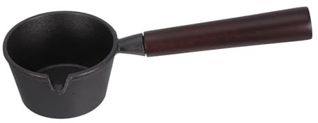 Cabilock Ölwanne Kleiner Wasserkocher Bratpfanne Nicht Fritteuse Hersteller Eierkocher Ofen Fettbehälter Für Die Küche Kochgeschirr Aus Emaille Handmixer Käsewärmer Topf Milch Black Hölzern