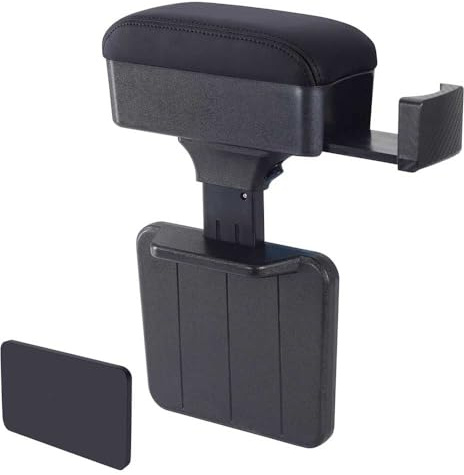 Auto Mittelarmlehne mit Getränkehalter für Opel Agila B (FXB22/32 Bj.2008-2014), Universal Ellenbogenstütze Auto Armlehne Aufbewahrungsbox Konsole Armlehne Box