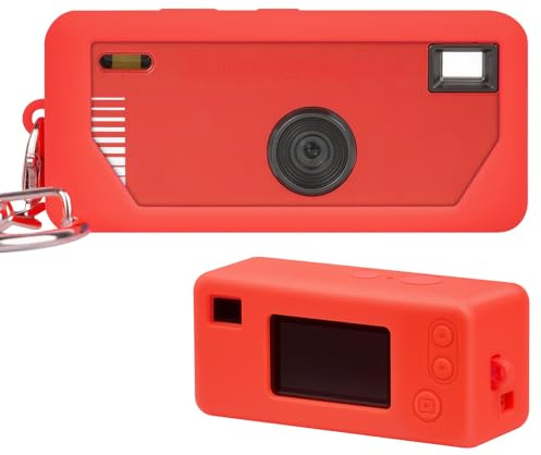 PAIYULE Silikonhülle für Kodak Charmera Keychain, passgenauer Kratzschutz | Passgenaue Öffnungen halten Objektiv und Tasten frei; dünn, flexibel und leicht für Schlüsselbund oder Tasche