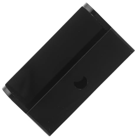 WHAMVOX Wall Mount Garage Door Remote Control Holder, Black Acrylic Remote Control Organizer with Bracket 3.58x1.97x0.94in for Garage and Entryway Storage