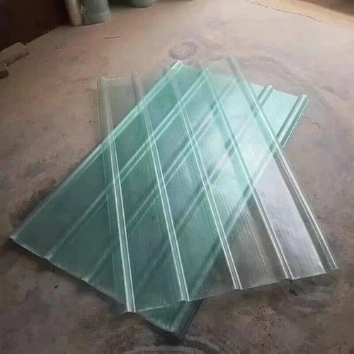 Gewächshaus Platten, Wellplatten Transparent, Dachplatten Wetterfest, Welldach Kunststoff, 2mm Dicke Tageslichtplatten(3 pcs,90 x 120 CM)