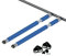 2 x Airline-Beam - Sperrbalken für Airlineschienen 1500-2200 mm, Schutzüberzug blau, inkl. Parkhalterung · NEU