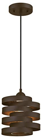 Westinghouse Lighting 63693 One-Light Indoor Pendant, Oil Rubbed Bronze Finish with Clear Glass