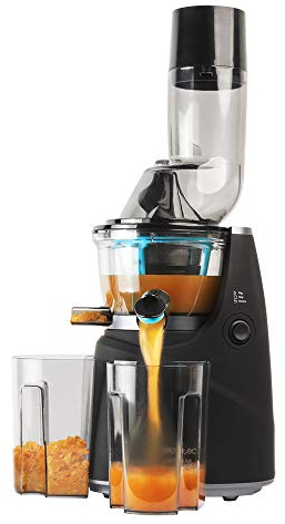 Cecotec Licuadora de Prensa Fría Juice&Live 1500 Pro. Potencia 250 W, Canal XL, Filtro de Acero Inoxidable,Tapón antigoteo, Velocidad 45 RPM, 2 Jarras, BPA-Free, Cierre de Seguridad
