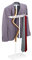 Relaxdays, weiß/Natur Herrendiener, für Anzug & Hose, Holz Metall Mix, Schlafzimmer, Kleiderbutler, HBT 107 x 48 x 20 cm, Faserplatte