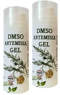 Leivys DMSO Artemisia GEL - DMSO 99,9% Reinheit mit Beifuss Artemisia Auszug mit Dimethylsulfoxid 99,9% (2 x 50 ml)