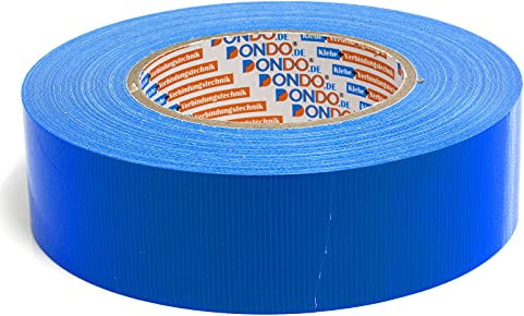 DonDo Panzertape Dontex-Pro Universal Gewebeband Gewebeklebeband Gewebeverstärktes Ductape blau 40mm x 50m