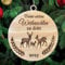 Unsert Erstes Weihnachten zu dritt Weihnachtsbaumschmuck Weihnachtsdeko aus Holz Weihnachtsbaum Deko Weihnachtsdekoration Ornament Holz Christbaumschmuck Mit Hanfseil