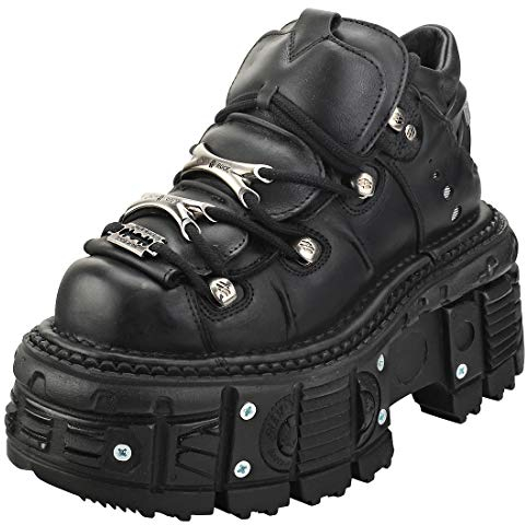 New Rock Milo Stivaletti/Stivali Uomini Nero - 44 - Stivaletti Shoes
