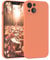 EAZY CASE - Silikonhülle für iPhone 13 Hülle Silikon Case Orange weich stoßfeste Handyhülle iPhone 13 Schutzhülle mit Kameraschutz Dünn Premium Schutz Cover TPU Phone Bumper in Orange