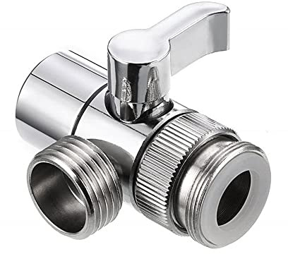 2 Wege Umschaltventil 1/2 Zoll IPS-Anschluss Brause Dusche Mit einem Absperrventil, Umschaltventil Dusche Adapter Duschsystem Ersatzteil