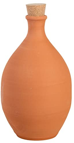 Rivanto® Olla Größe L - das natürliche Bewässerungssystem, Tongefäß für Blumentöpfe und Pflanztöpfe, Ø 18 x H32cm, 4000 ml