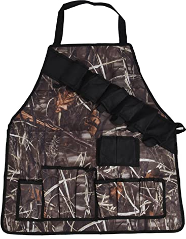 HERCHR Grillschürze, Baumwolle, Camouflage, Grillschürze, Kochschürze, Herren-Grillschürze, Grillschürze mit Taschen, Geschenk für Männer, Ehemann, Freund, Vater, Freunde(Braun)