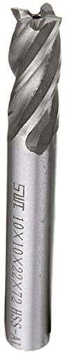 Fraise à bout droit de 5 mm - 4 cannelures - Foret métrique HSS CNC Rainureuse, Fraise pour Aluminium - Outil pour fraisage du métal