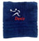 Pet-Jos Handtuch mit Namen Schön gestickter Sport Name Handbadetuch 100 % Baumwollhandtuch Motive Personalized Custom Towel with (140 x 70 cm, Tischtennis)