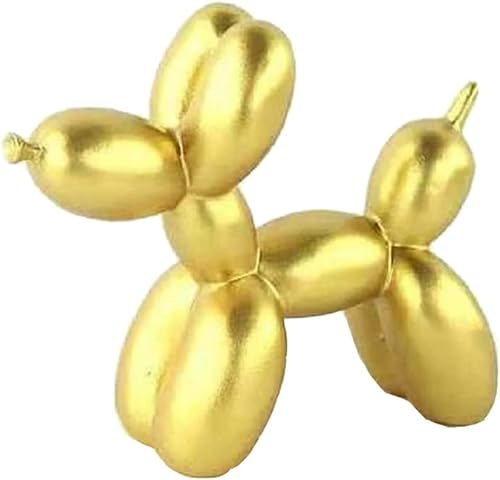Harz-Ballon-Hunde-Skulptur, kreative niedliche Tier-Bastelfigur, Ballon-Hunde-Statue, Kunstskulptur, moderne Desktop-Ornament, Dekoration für Zuhause, Schlafzimmer, Wohnzimmer und Büro, Dekoration