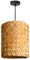 Paco Home LED Pendellampe Pendelleuchte Hängelleuchte Hängelampe für Wohnzimmer Schlafzimmer Esszimmer Schirm Papier E27, Farbe:Holz (Ø25cm), Leuchtenart___Farbe:Pendelleuchte - Schwarz