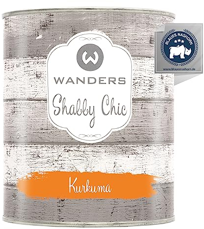 Wanders Shabby Chic Peinture à la craie 750 ml - Orange clair - Peinture pour meubles de cuisine et plus - Matte - Intérieur/extérieur