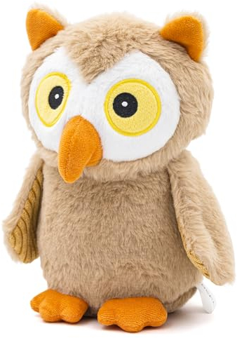 RBSFL Eule Plüschtier, Weiche Eule Kuscheltier, Eule Stofftier zum Kuscheln, Owl Plüsch Geschenk für Kinder, Familie, Freunde (23cm - Braune Eule)