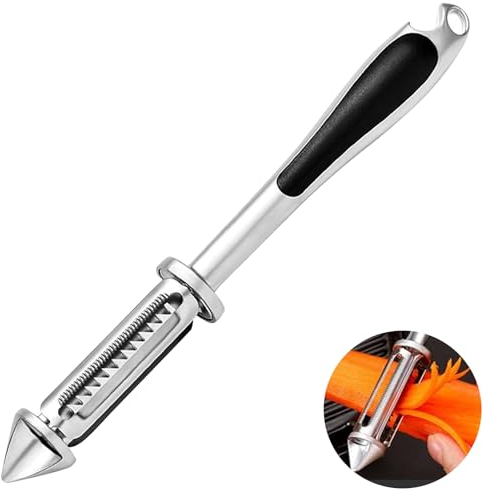 All In One Gemüseschäler,Schäler,Schäler Gemüse,Sparschäler Edelstahl,5-In-1 Multifunktions-Gemüseschäler Aus Edelstahl,Geeignet Für Kartoffeln, Karotten,Äpfel Und Anderes Gemüse Und Obst