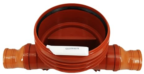 KG Abwasserschacht Kontrollschacht Schachtboden DN400 1 x Zulauf DN160/125/110-1 x Ablauf DN160/125/110 mit Gleitmittel 250g (Anschluss DN110)
