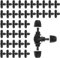 Hydrogarden 40 pezzi Connettore Tubo a T Kit per Irrigazione a Goccia per Tubo 4/7mm Sistema di Irrigazione
