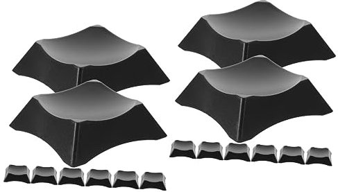 DECHOUS 16 Stk Kugel-Display-Basis Baseballständer für Bälle Kristallkugelhalter Regal Anzeige des Basketballständers Basketballhalter für Bälle Musik Ausstellungsstand