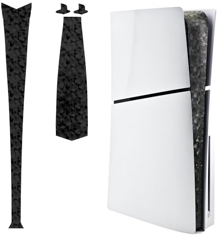 Luck&Link Skin Sticker für PS5 Slim Konsole Mittelteil Schutz Textur Aufkleber für PS5 Slim Digital und Disc Edition Host Mittelstreifen Textur Haut kratzfest (gebrochene Diamanten, für PS5 SLIM)
