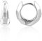 Silber 925 Creolen Ohrringe Damen, Kleine Klobige Creolen Ohrringe Goldene Dicke Creolen Hypoallergen Mini Kleine Huggie Breite Silber Creolen Ohrringe Schmuck Geschenke