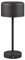 lightling LED Tischlampe Julien, Akku Design Tischleuchte aufladbar via USB-C inkl. Ladekabel, kabellose Leuchte Indoor IP20, per Touch dimmbar, Ø 12 cm, Höhe 30 cm, Metall, 1,5W, schwarz matt
